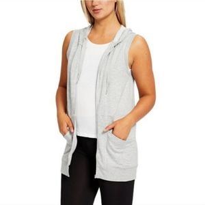 New With Tags Yogalicious Yoga Long Hooded Vest